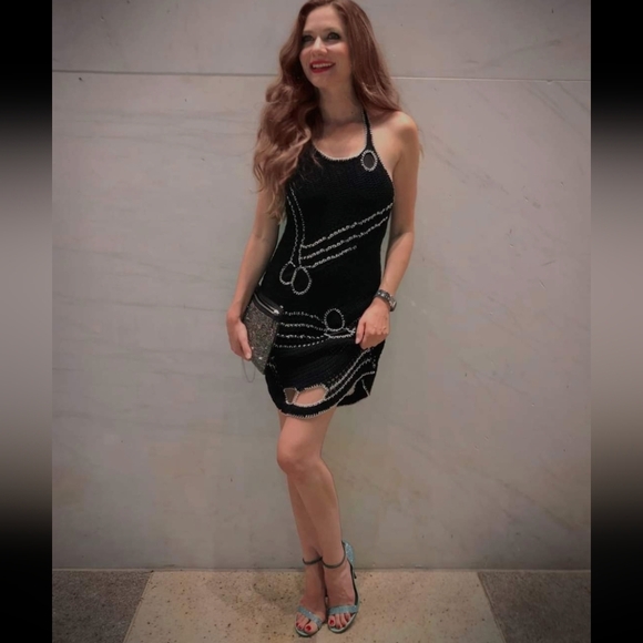 Bebe Chain Crochet Dress - Picture 1 of 4